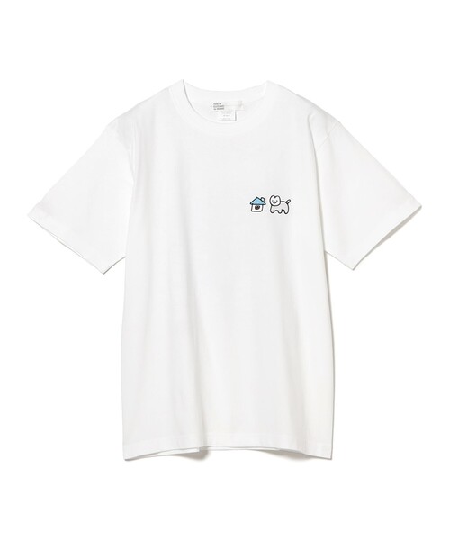 TOKYO CULTUART by BEAMS（トウキョウカルチャートバイビームス）の「matsui / MAZE HOUSE T-Shirt（Tシャツ/カットソー・レディース・ホワイト/ベージュ・LARGE/MEDIUM/X-LARGE/SMALL）」の3枚目の写真