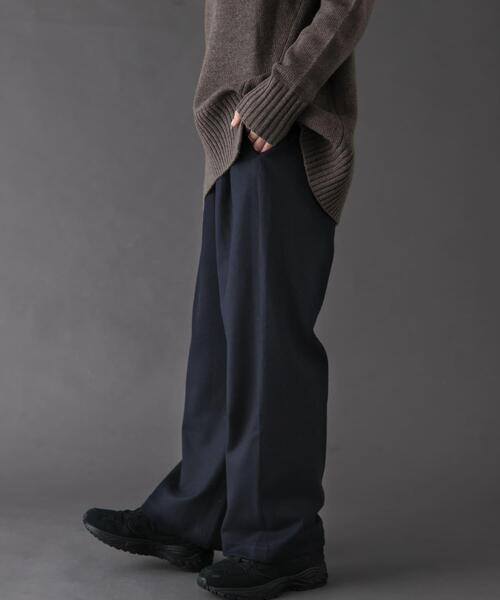 FORK&SPOON（フォークアンドスプーン）の「『一部WEB限定カラー』FORK&SPOON　ブラッシュドパンツ（その他パンツ・レディース・ライトグレー/ネイビー/グレー/ブラウン系その他・1/2）」の6枚目の写真