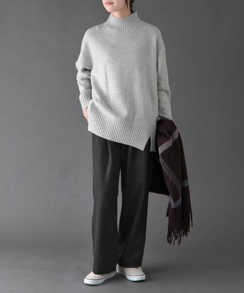 FORK&SPOON（フォークアンドスプーン）の「『一部WEB限定カラー』FORK&SPOON　ブラッシュドパンツ（その他パンツ・レディース・ライトグレー/ネイビー/グレー/ブラウン系その他・1/2）」の17枚目の写真