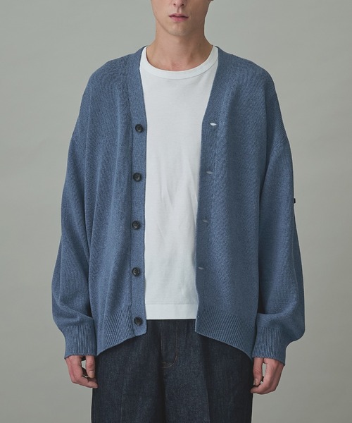 N.HOOLYWOOD(N.ハリウッド)の「【N.HOOLYWOOD/エヌハリウッド】別注 LIGHT KNIT CARDIGAN(カーディガン/ボレロ・メンズ・ブラック/ブルー/ダークグレー・36/38/40)」の3枚目の写真