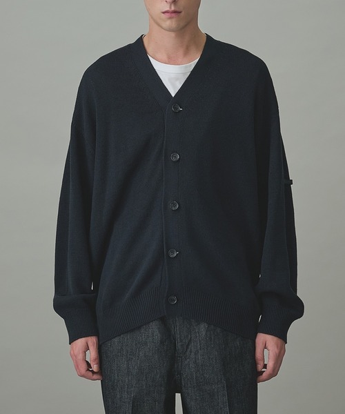 N.HOOLYWOOD(N.ハリウッド)の「【N.HOOLYWOOD/エヌハリウッド】別注 LIGHT KNIT CARDIGAN(カーディガン/ボレロ・メンズ・ブラック/ブルー/ダークグレー・36/38/40)」の1枚目の写真