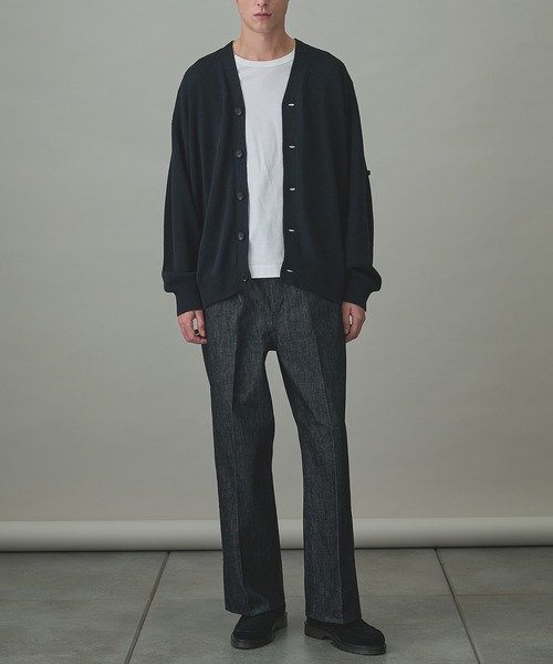 N.HOOLYWOOD(N.ハリウッド)の「【N.HOOLYWOOD/エヌハリウッド】別注 LIGHT KNIT CARDIGAN(カーディガン/ボレロ・メンズ・ブラック/ブルー/ダークグレー・36/38/40)」の4枚目の写真