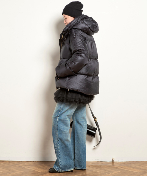 GOLDWIN（ゴールドウィン）の「【 Goldwin /ゴールドウィン】別注PERTEX QUANTUM Down Parka（ダウンジャケット/コート・レディース・ブラック/ベージュ・38/36）」の8枚目の写真