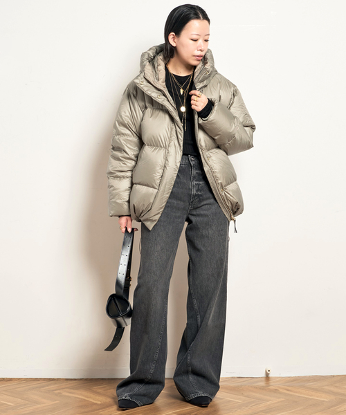 GOLDWIN（ゴールドウィン）の「【 Goldwin /ゴールドウィン】別注PERTEX QUANTUM Down Parka（ダウンジャケット/コート・レディース・ブラック/ベージュ・38/36）」の10枚目の写真