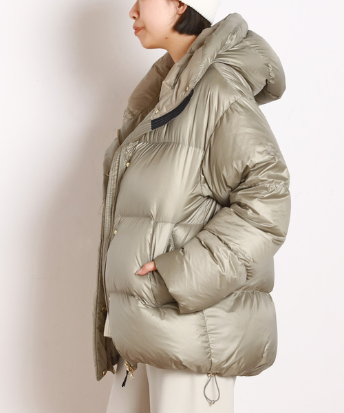 GOLDWIN（ゴールドウィン）の「【 Goldwin /ゴールドウィン】別注PERTEX QUANTUM Down Parka（ダウンジャケット/コート・レディース・ブラック/ベージュ・38/36）」の14枚目の写真