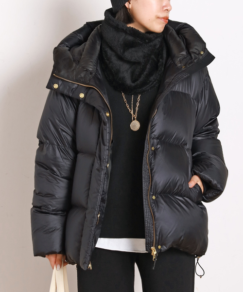 GOLDWIN（ゴールドウィン）の「【 Goldwin /ゴールドウィン】別注PERTEX QUANTUM Down Parka（ダウンジャケット/コート・レディース・ブラック/ベージュ・38/36）」の19枚目の写真