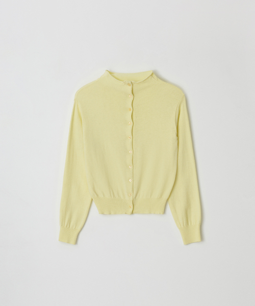 BACK LABEL SLIMFIT KNIT CARDIGAN YELLOW