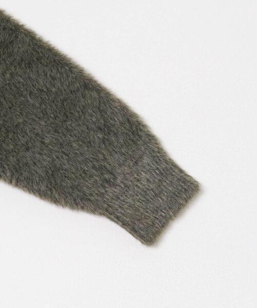 ITEMS URBANRESEARCH（アイテムズ アーバンリサーチ）の「アニモシャギーVネックニット（ニット/セーター・レディース・カーキ/グレー/ベージュ・FREE）」の22枚目の写真