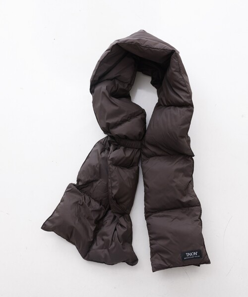 abahouse mavie（アバハウスマヴィ）の「【TAION】　ダウンスカーフ（ストール/ショール・レディース・ブラック/チョコ/アイボリー・フリー）」の17枚目の写真