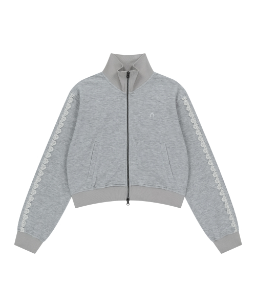 AAKAM(アーカム)の「Laced Track Jacket (Gray)(ナイロンジャケット・レディース・その他・FREE)」の1枚目の写真