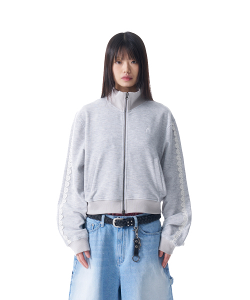 AAKAM(アーカム)の「Laced Track Jacket (Gray)(ナイロンジャケット・レディース・その他・FREE)」の4枚目の写真