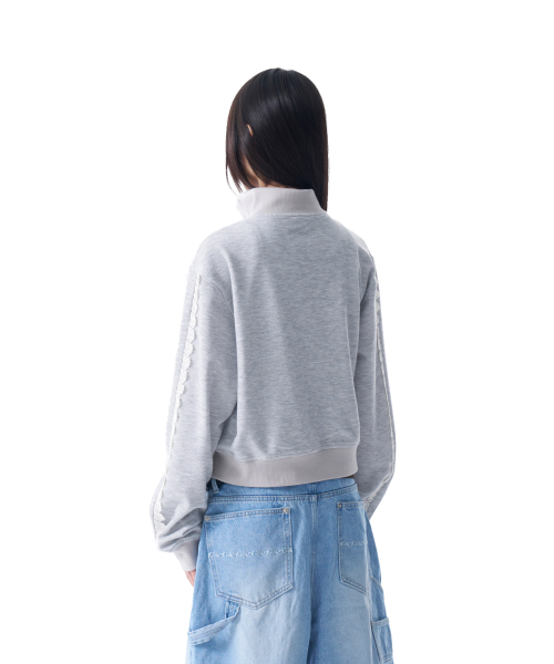 AAKAM(アーカム)の「Laced Track Jacket (Gray)(ナイロンジャケット・レディース・その他・FREE)」の5枚目の写真