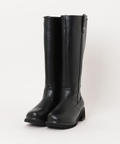 la farfa SHOES（ラ・ファーファ シューズ）の「la farfa shoes ロング丈 ジョッキーブーツ（ブーツ・レディース・ダークブラウン/アッシュブラウン/ブラック・M/L/LL/XL）」の2枚目の写真