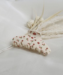 colleca la | 小花＆フルーツ柄 バンスクリップ(バレッタ/ヘアクリップ)