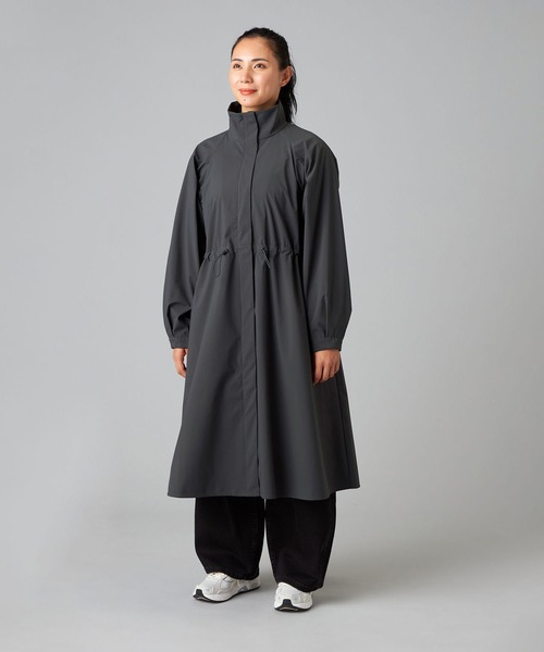Chacott(チャコット)の「フリーダムスリーブロングコート(カバーオール・レディース・ベージュ/ダークグレー・M)」の14枚目の写真