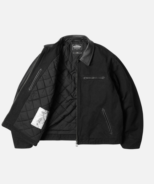 FRIZMWORKS(フリズムワークス)の「HEAVY CANVAS DESTROYED WORK JACKET _ BLACK(デニムジャケット・メンズ・その他・SMALL/MEDIUM/LARGE/X-LARGE)」の2枚目の写真