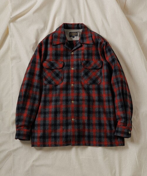 PENDLETON for WILD LIFE TAILOR】EX OPEN COLLAR SHIRT（シャツ