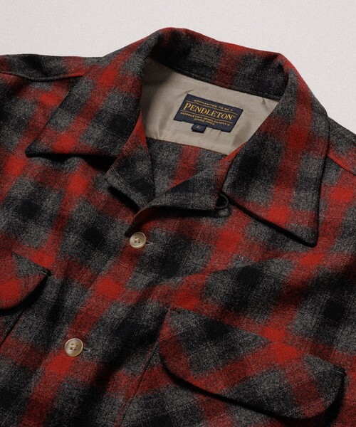 PENDLETON for WILD LIFE TAILOR】EX OPEN COLLAR SHIRT（シャツ