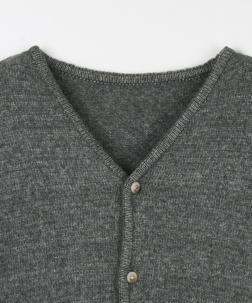 NODU（ノードユー）の「セージベーシックカーディガン[グレー]（カーディガン/ボレロ・メンズ・その他・MEDIUM/LARGE）」の8枚目の写真