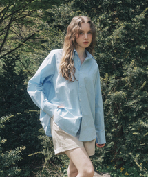 SALT AND CHOCOLATE（ソルトアンドチョコレート）の「SAC Logo Oversized Fit Poplin Shirt Sky Blue 4W2417001（シャツ/ブラウス）」