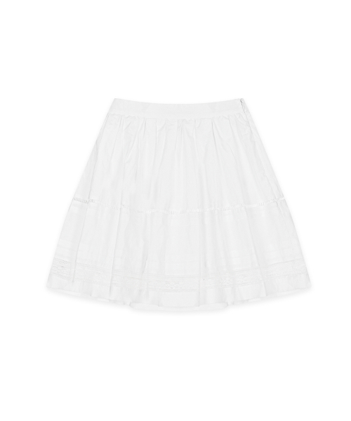 SINOON（シヌーン）の「[アン・ユジン着用] レースフレアスカート（ホワイト）（スカート・レディース・ホワイト・SMALL/MEDIUM）」の5枚目の写真