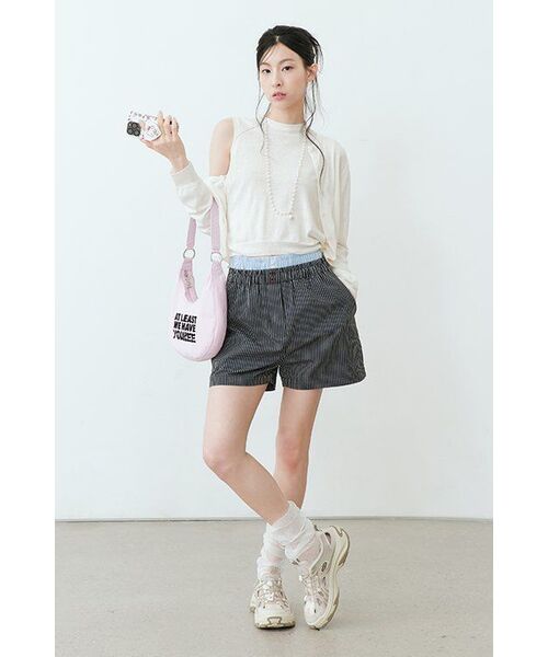 TTUDEMENT(トュードメント)の「BANDING SHORTS L.BLUE(その他パンツ・レディース・その他・MEDIUM/SMALL)」の2枚目の写真
