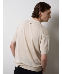 POCULT（ポカルト）の「Linen Collar Knit - Oatmeal（ニット/セーター・メンズ）」