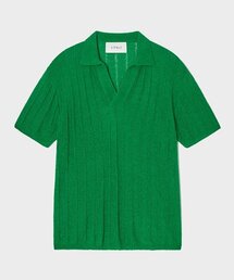 VTWO（ブイツー）の「Bookle Polo Knit_Green（ニット/セーター）」