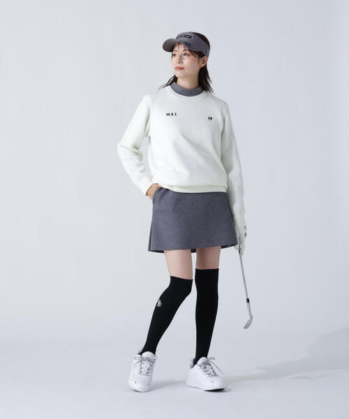 MASTER BUNNY EDITION(マスターバニーエディション)の「【MASTER BUNNY EDITION】裏付きクルーネックニットプルオーバー(ニット/セーター・レディース・ベージュ/ホワイト/ブラック・SMALL/MEDIUM/LARGE)」の19枚目の写真