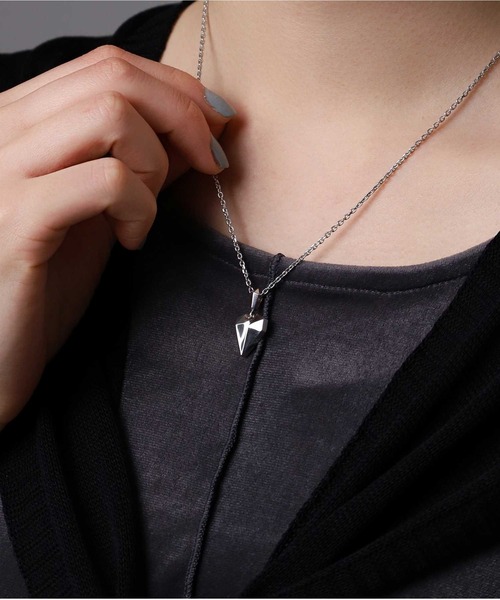 LION HEART ネックレス シルバー925 セット for Gift”ファセットハートネックレス/シルバー925【LION HEART