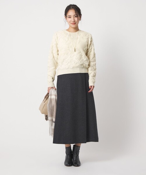 A DAY IN THE LIFE UNITED ARROWS（アデイインザライフユナイテッドアローズ）の「ループジャガード クルーネックニット ＜A DAY IN THE LIFE＞（ニット/セーター・レディース・ロイヤルブルー/ライトピンク/オフホワイト・FREE）」の15枚目の写真