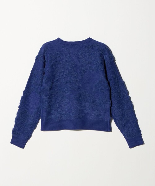 A DAY IN THE LIFE UNITED ARROWS（アデイインザライフユナイテッドアローズ）の「ループジャガード クルーネックニット ＜A DAY IN THE LIFE＞（ニット/セーター・レディース・ロイヤルブルー/ライトピンク/オフホワイト・FREE）」の5枚目の写真