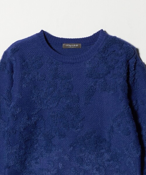 セール】ループジャガード クルーネックニット ＜A DAY IN THE LIFE