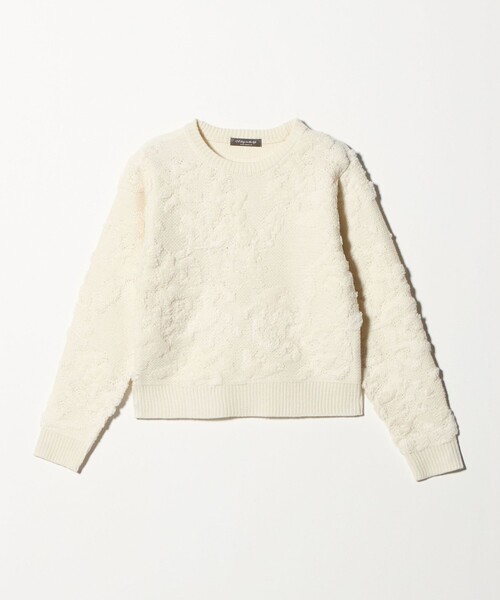 A DAY IN THE LIFE UNITED ARROWS（アデイインザライフユナイテッドアローズ）の「ループジャガード クルーネックニット ＜A DAY IN THE LIFE＞（ニット/セーター・レディース・ロイヤルブルー/ライトピンク/オフホワイト・FREE）」の8枚目の写真