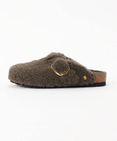 BIRKENSTOCK(ビルケンシュトック)の「BIRKENSTOCK/ビルケンシュトック BOSTON BB TEDDY(サンダル・レディース・チャコールグレー・23cm/24cm/24.5cm/25cm)」の2枚目の写真