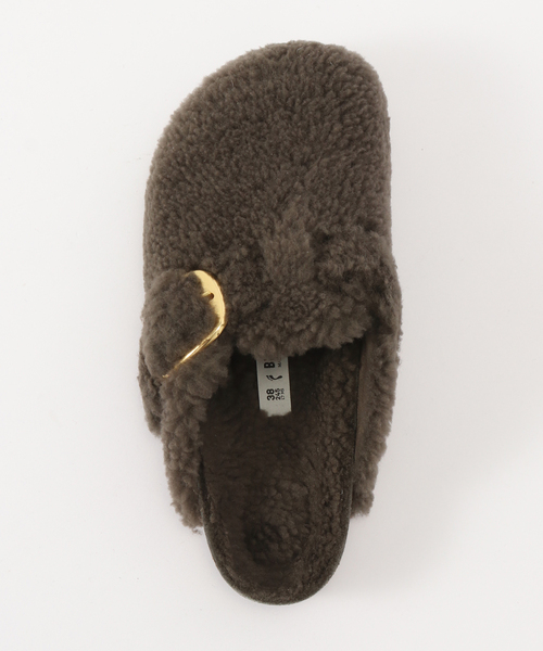 BIRKENSTOCK(ビルケンシュトック)の「BIRKENSTOCK/ビルケンシュトック BOSTON BB TEDDY(サンダル・レディース・チャコールグレー・23cm/24cm/24.5cm/25cm)」の6枚目の写真