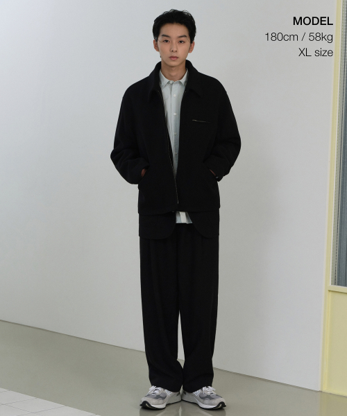 MUSINSA STANDARD（ムシンサスタンダード）の「ウールブレンドワークジャケット[ブラック]（ブルゾン・メンズ・その他・MEDIUM/LARGE/X-LARGE/XX-LARGE）」の5枚目の写真