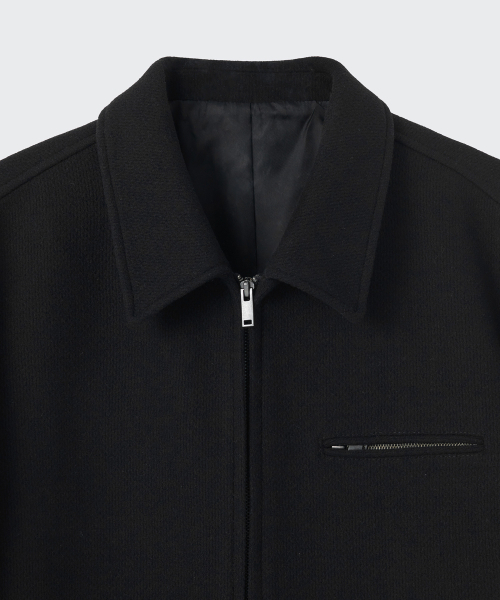 MUSINSA STANDARD（ムシンサスタンダード）の「ウールブレンドワークジャケット[ブラック]（ブルゾン・メンズ・その他・MEDIUM/LARGE/X-LARGE/XX-LARGE）」の6枚目の写真