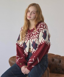 hazyl | Nordic knit cardigan / ノルディックニットカーディガン(カーディガン/ボレロ)