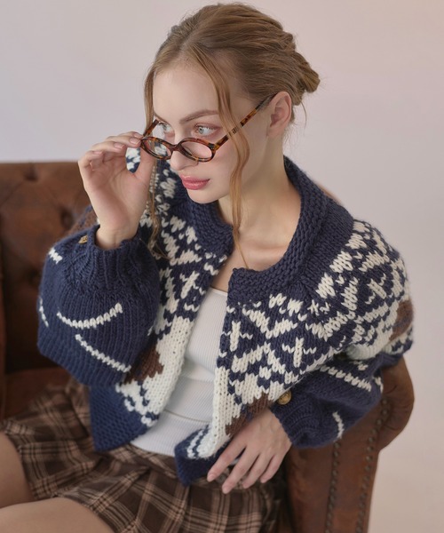 Nordic knit cardigan / ノルディックニットカーディガン