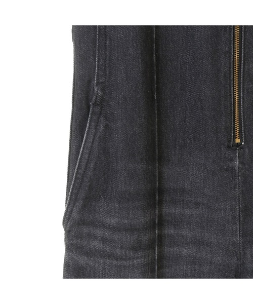 CURRENTAGE(カレンテージ)の「Low back style over overalls(サロペット/オーバーオール・レディース・インディゴブルー・2)」の4枚目の写真