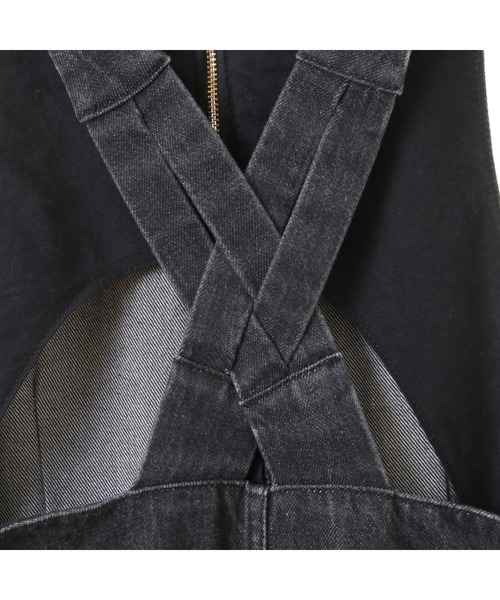 CURRENTAGE(カレンテージ)の「Low back style over overalls(サロペット/オーバーオール・レディース・インディゴブルー・2)」の5枚目の写真