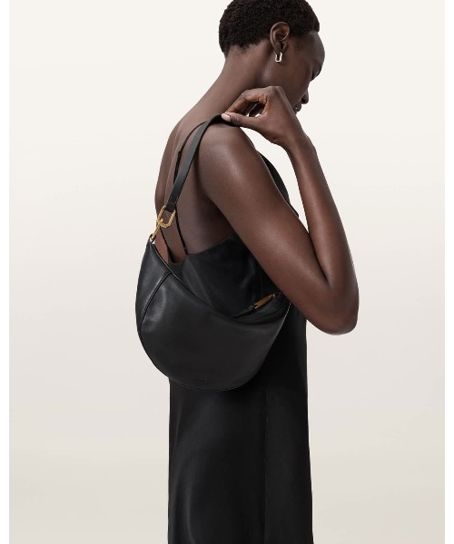 ALLSAINTS(オールセインツ)の「LUNA MICRO LEATHER BAG | LUNA マイクロ レザー バッグ(ショルダーバッグ・レディース・ブラック・ONE SIZE)」の2枚目の写真