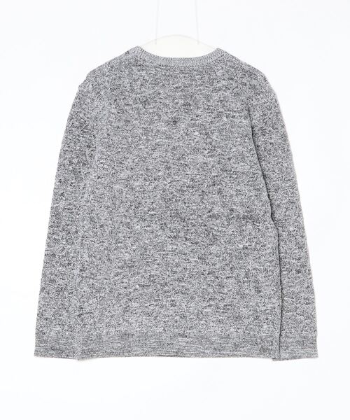 HIGH STREET(ハイストリート)の「イントレメランジモールコンビクルーネックKN(ニット/セーター・メンズ・グレー/ネイビー/ライトグレー・M/LL/L)」の10枚目の写真