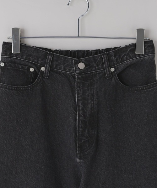 LOWRYS FARM（ローリーズファーム）の「【LFM(U)】DENIMバギーパンツ　606910（デニムパンツ・メンズ・ブラック/ブルー・MEDIUM/LARGE）」の4枚目の写真