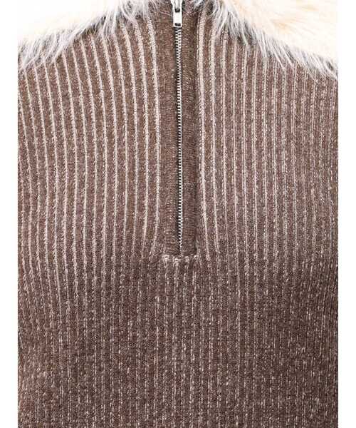 EVRIS（エヴリス）の「フェザーコンビニットミニワンピース（ワンピース・レディース・ブラック/ブルー/ブラウン・FREE）」の13枚目の写真