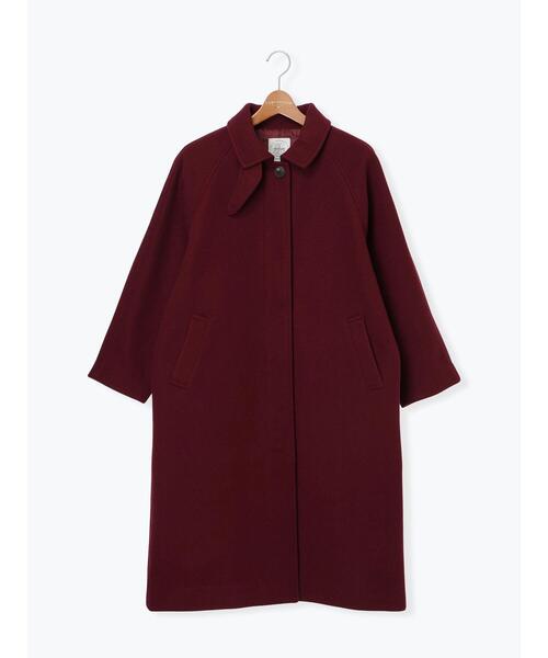 Lugnoncure（ルノンキュール）の「ウールライクステンカラーコート（その他アウター・レディース・ネイビー/ボルドー/ブラウン・F）」の12枚目の写真