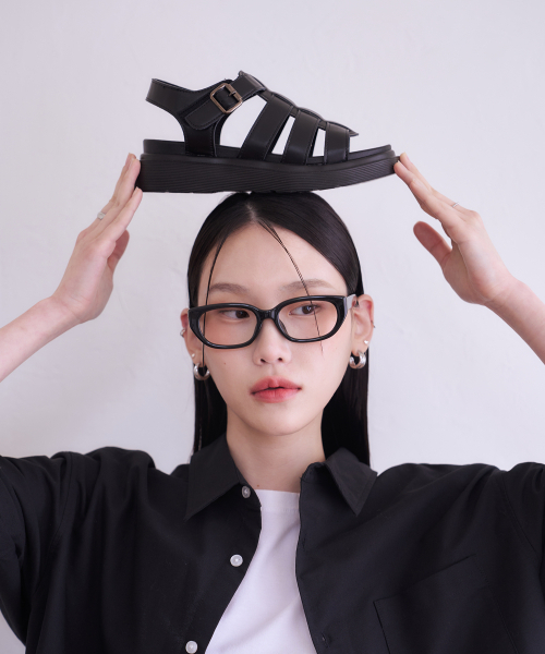 CUSTOMADE WOMAN(カスタメイドウーマン)の「5.5cmベルクロフィッシャーマンプラットフォームサンダルウィラ(CW0067BK)(サンダル・レディース・ブラック・22.5cm/23cm/23.5cm/24cm/24.5cm/25cm)」の5枚目の写真