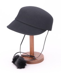 CA4LA｜カシラのキャスケット（ブラック/黒色系・ウール・ニット）通販