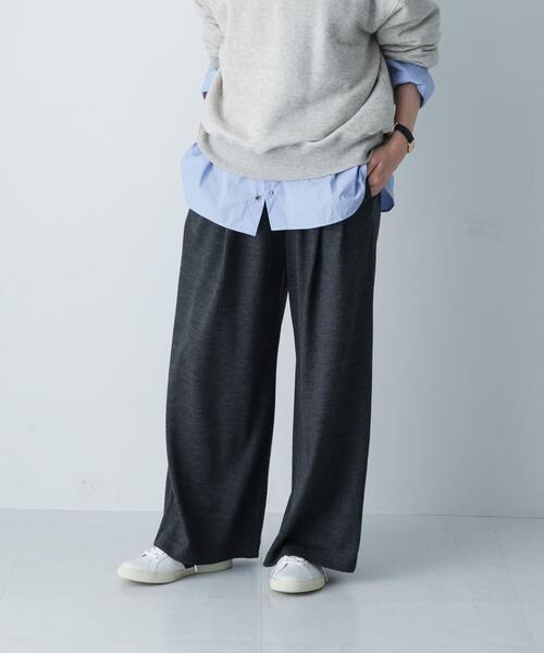 かぐれ（カグレ）の「ウォッシャブルウールカットパンツ（その他パンツ・レディース・ブラック/チャコールグレー・FREE）」の3枚目の写真